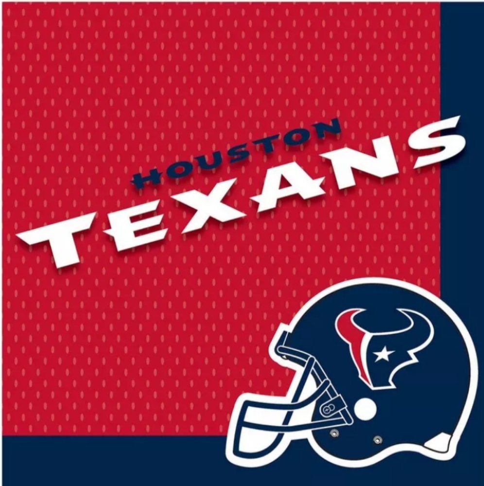 🆕  3 packs of Houston Texans Lunch Napkins 36ct